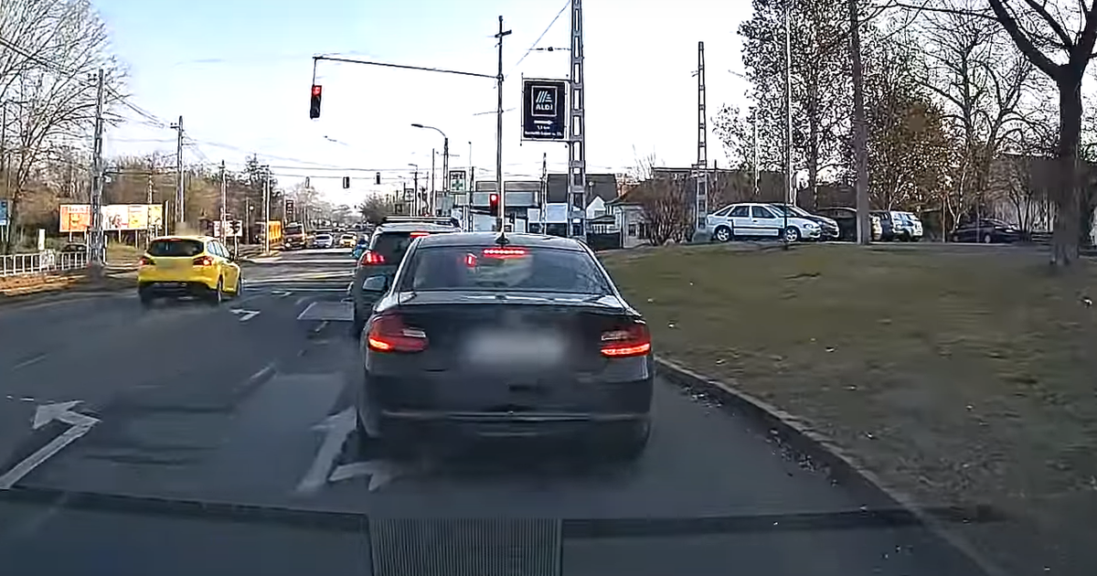 „KRESZ? Ugyan már!” – Egy BMW és egy taxi sofőrje is sokkoló manővert mutatott be