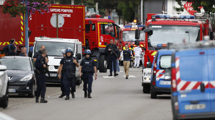 Saint-Etienne-du-Rouvray-ben történt a dráma /Fotó: AFP