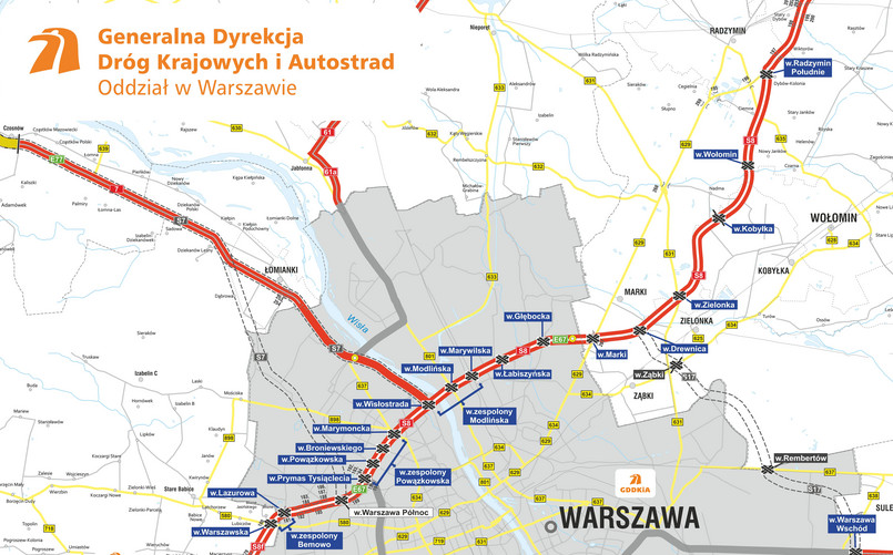 Rusza realizacja kluczowej drogi ekspresowej na północ od Warszawy