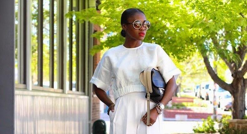 OOTD inspiration is a crisp chic look featuring the hottest piece of the season; Culottes