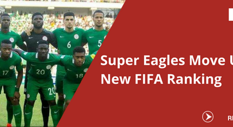 Super Eagles Move Up In New FIFA Ranking