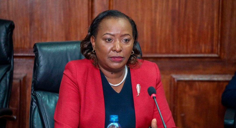 Former Health PS Josephine Mburu in Parliament