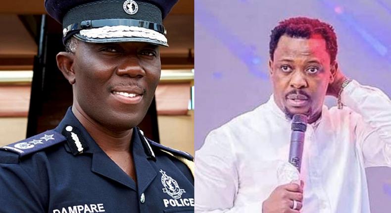 IGP Dr George Akuffo Dampare and Prophet Nigel Gaisie