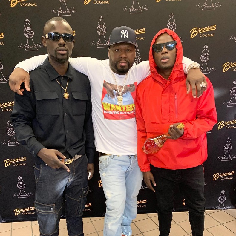 Felix Calvince, alias DJ Calvince, Arrow Bwoy and 50 Cent 