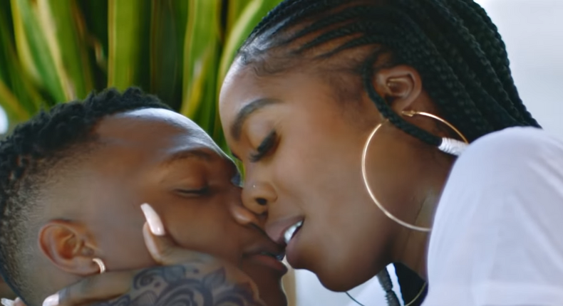 People see Wizkid and Tiwa Savage like this and lose their minds because it's not not 'right' They don't bother if it makes them happy [Credit - Wizkid/Youtube]