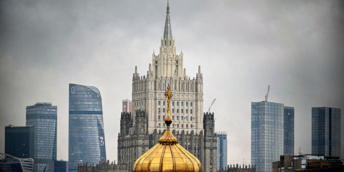Panorama centrum Moskwy (zdjęcie ilustracyjne).