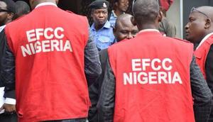 A file photo of EFCC officials. [Punch]