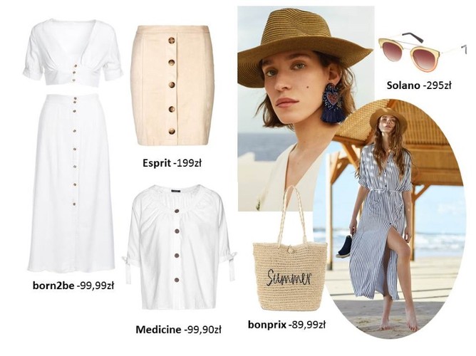 Lato w bieli i beżach. STYLIZACJE