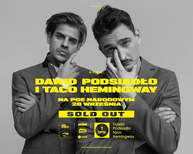 Dawid Podsiadło i Taco Hemingway mają soldout na Narodowym