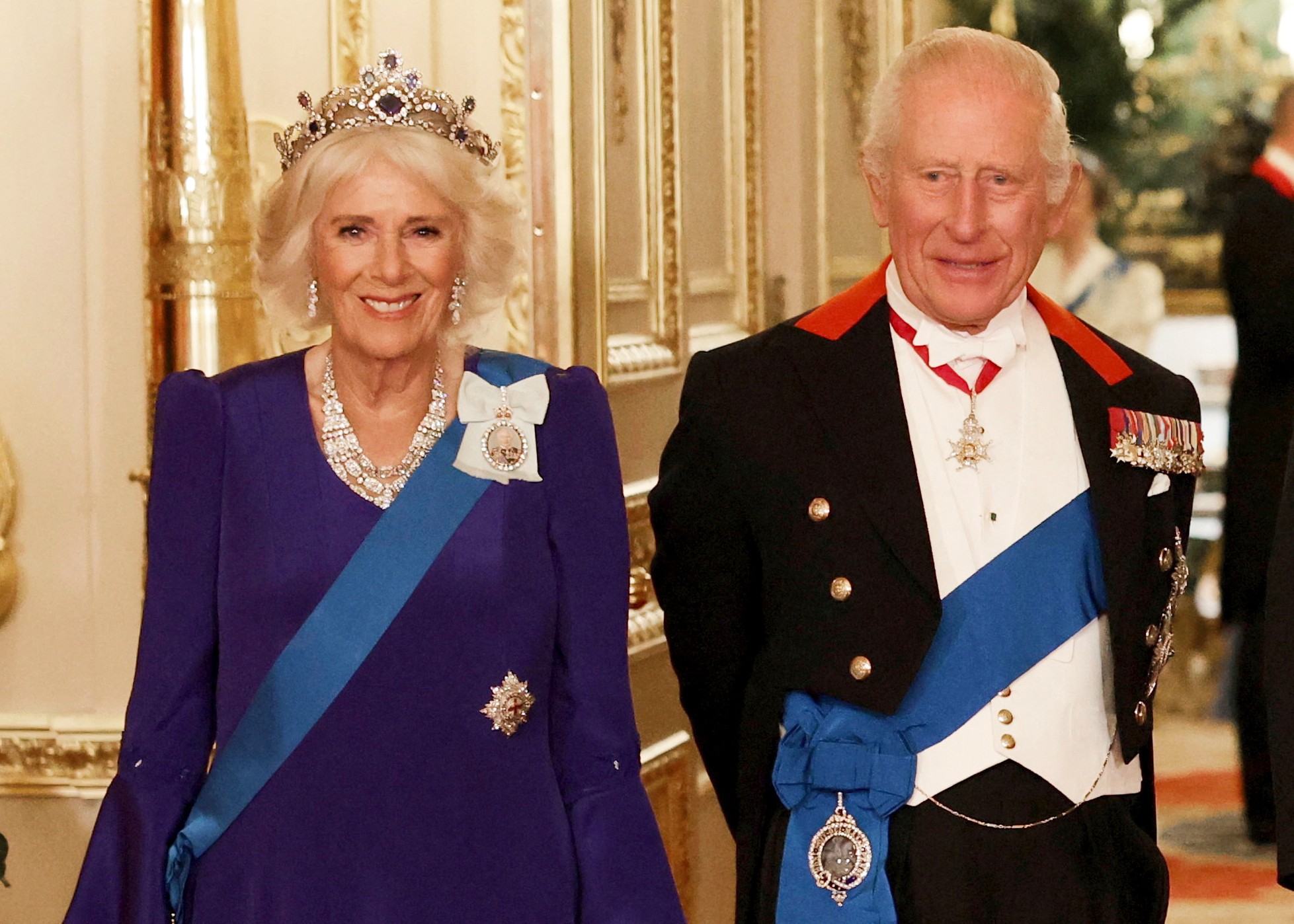 Britský kráľ Karol III. a kráľovná Camilla.