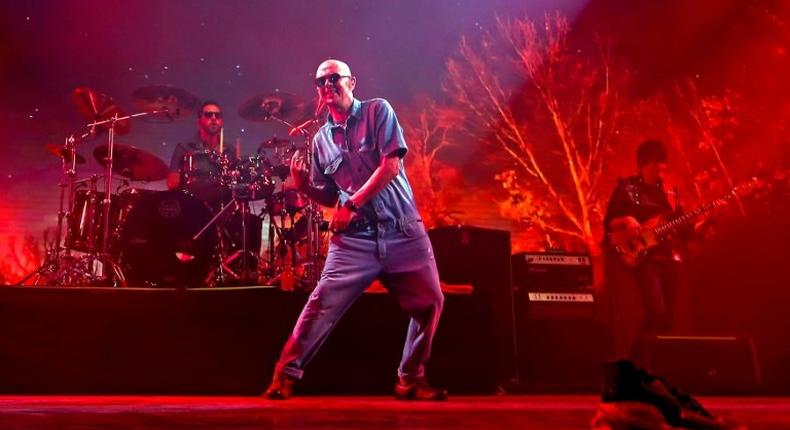 Argentine musician and song-writer Carlos Alberto Solari - better known for his nickname Indio - performs in La Colmena, Olavarria, Buenos Aires province