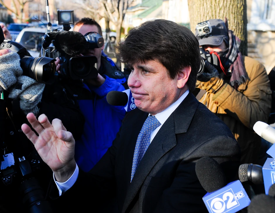 Rod Blagojević ide na sud radi saslušanja u decembru 2011.