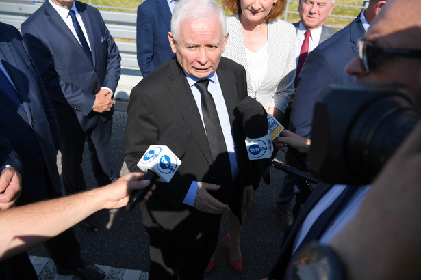 Jarosław Kaczyński podczas wizyty w Rzeszowie