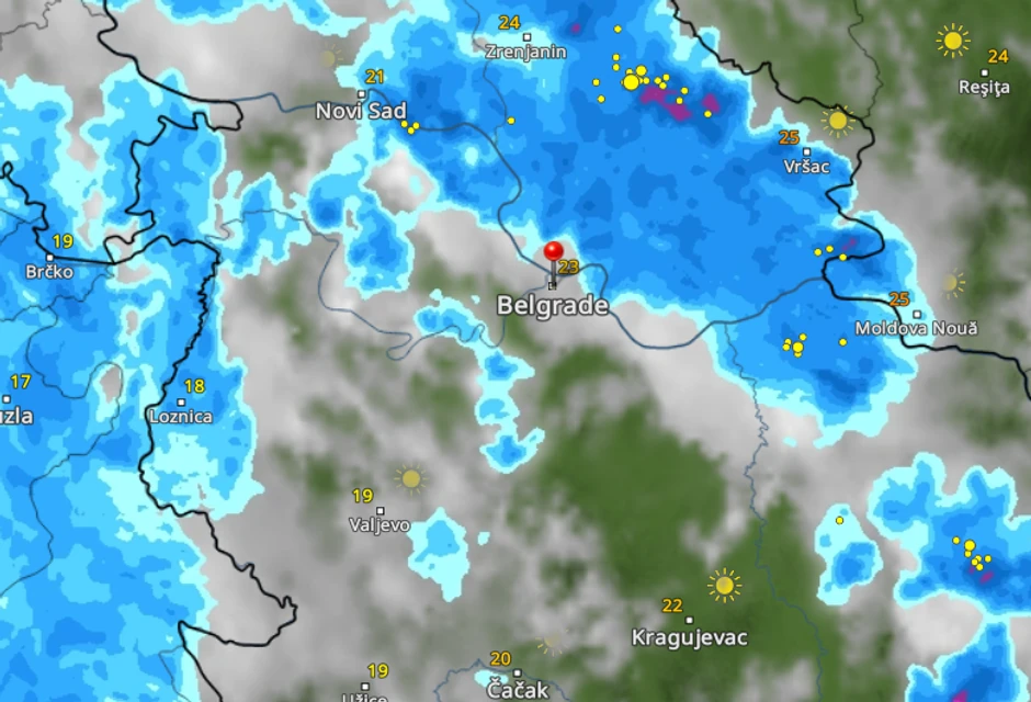Nevreme napušta Beograd okoi 18h