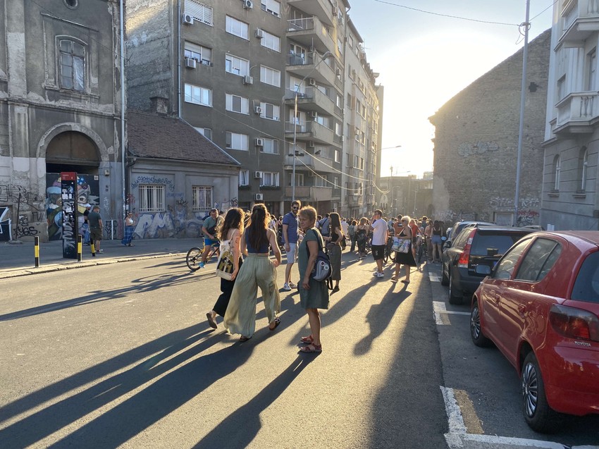 Blokirana Crnogorska ispod Brankovog mosta