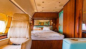 A scrapped Boeing 727 has been converted into an Airbnb in England.Courtesy of PYTCHAir