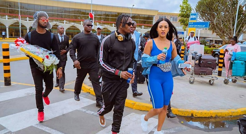 Diamond Platnumz with Kenya’s Tanasha Donna