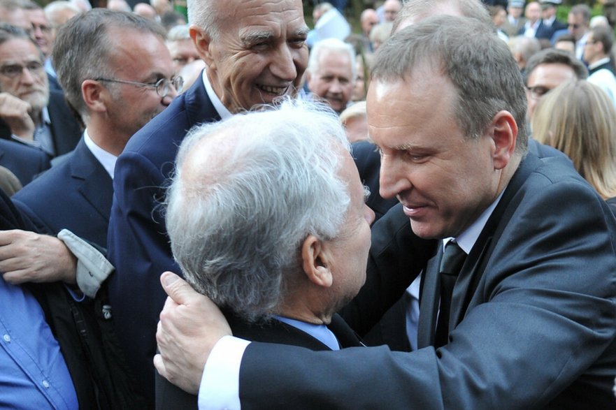 Jarosław Kaczyński i Jacek Kurski w 2016 r.