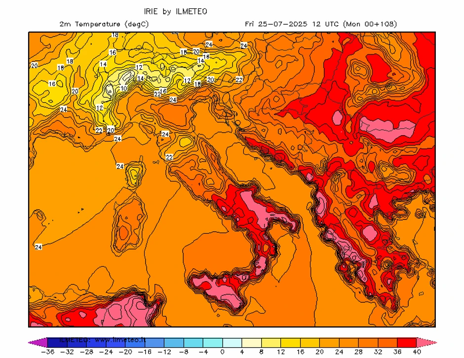 Mapa za petak, 25. jul