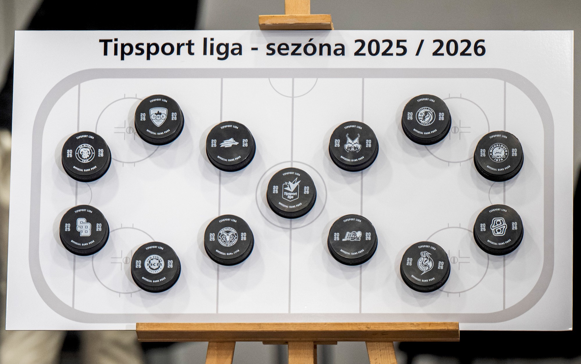 Puky hokejových tímov pre sezónu 2025/26.