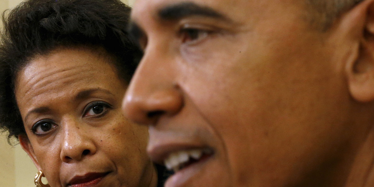 President Barack Obama and Attorney General Loretta Lynch at the White House.