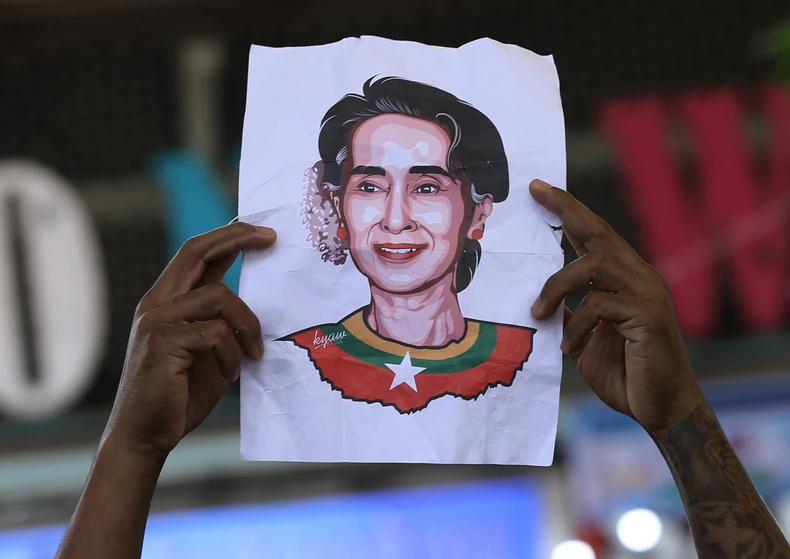 Lik Su Ći na protestu u Tajlandu