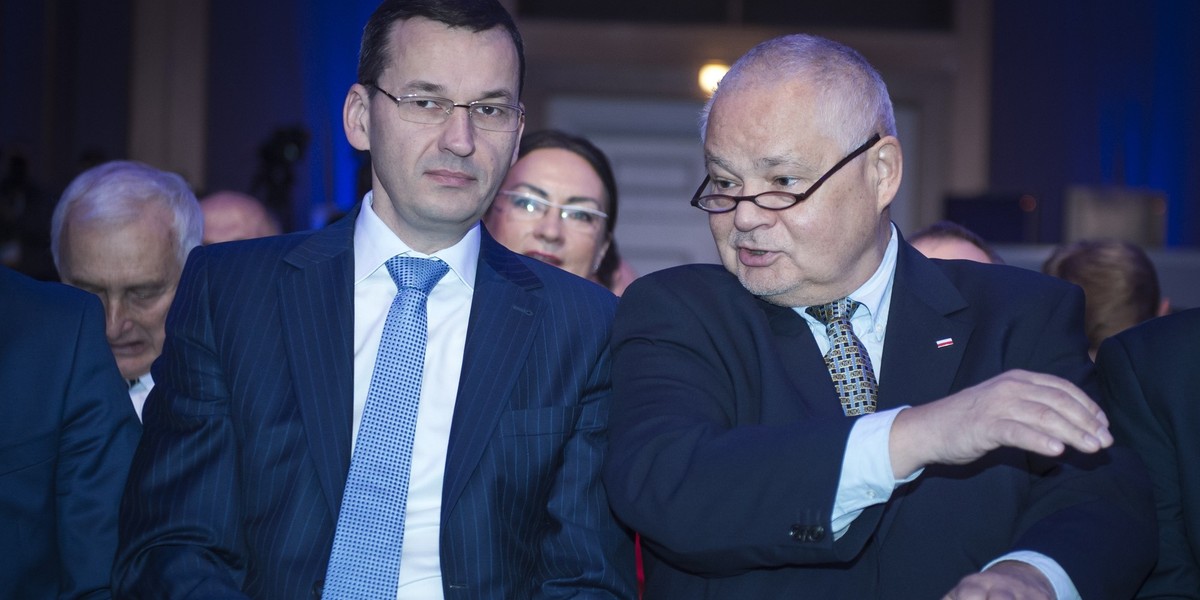 Prof. Glapiński oraz wicepremier Mateusz Morawiecki