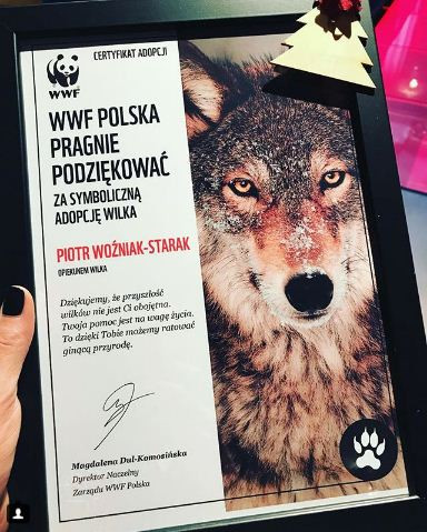 Akcja WWF: Agnieszka Woźniak-Starak dla Piotra Woźniaka-Staraka