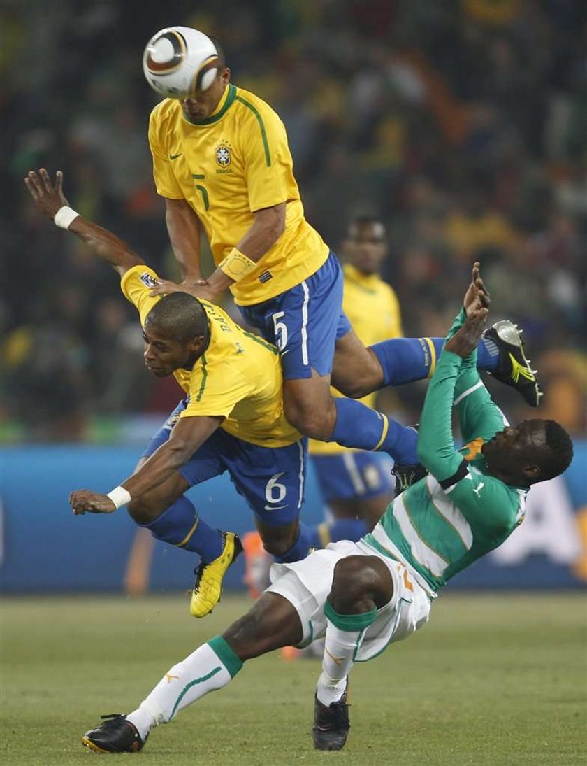 Brazylia - Wybrzeże Kości Słoniowej 3:1 na mundialu w RPA