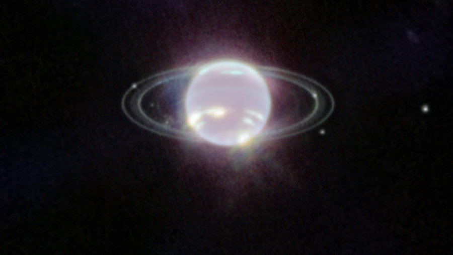 Teleskop Webba uchwycił Neptuna i jego pierścienie, fot. NASA, ESA, CSA, STScI