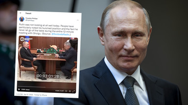 Nowe wideo z Putinem wznieca dyskusję o chorobie. "Z każdym dniem jest coraz gorzej" [NAGRANIE]