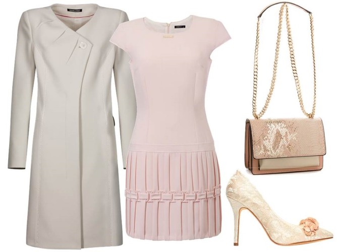 Modne drapowania na jesień 2018: sukienka-Trynite/Trynite.pl, płaszcz-Dziekański/dziekanski, buty-Menbur/menbur.pl, torebka-Menbur/menbur.pl