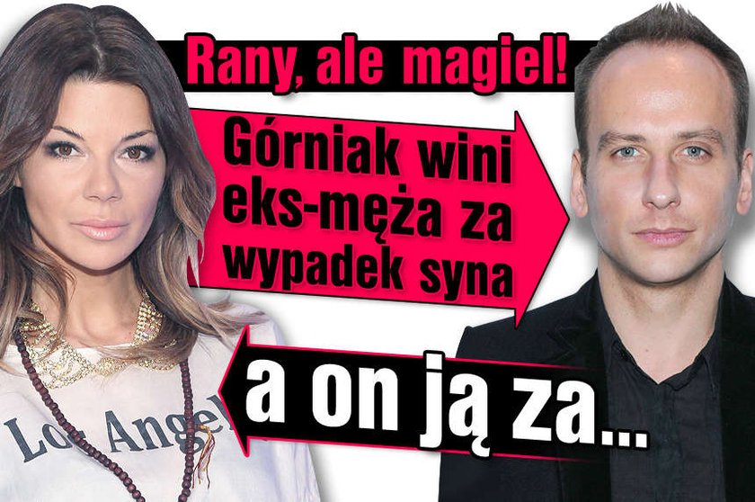 Rany ale magiel Górniak oskarża eks męża o wypadek syna a on ją o