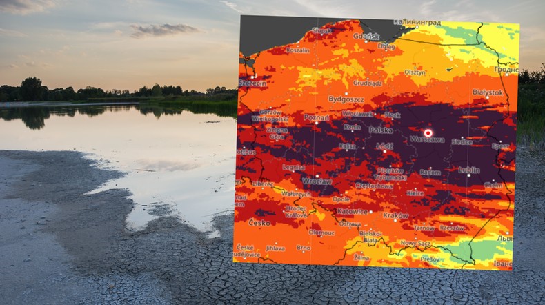 Susza w Polsce nie ustępuje. Kiedy pojawią się opady? (mapa: IMGW)