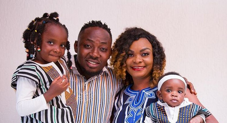 Beverly Afaglo with husband Choirmaster of Praye fame and children