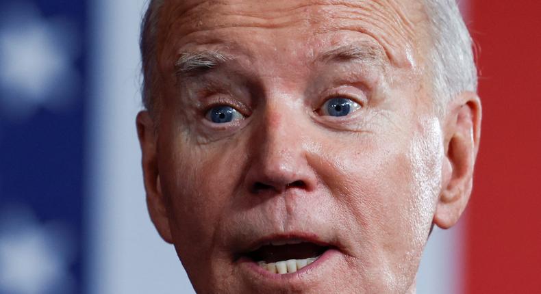 U.S. President Joe Biden speaks during a campaign event at Pullman Yards in Atlanta, Georgia, U.S. March 9, 2024.Evelyn Hockstein/REUTERS