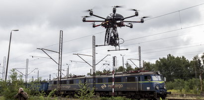 Drony patrolują pociągi z węglem