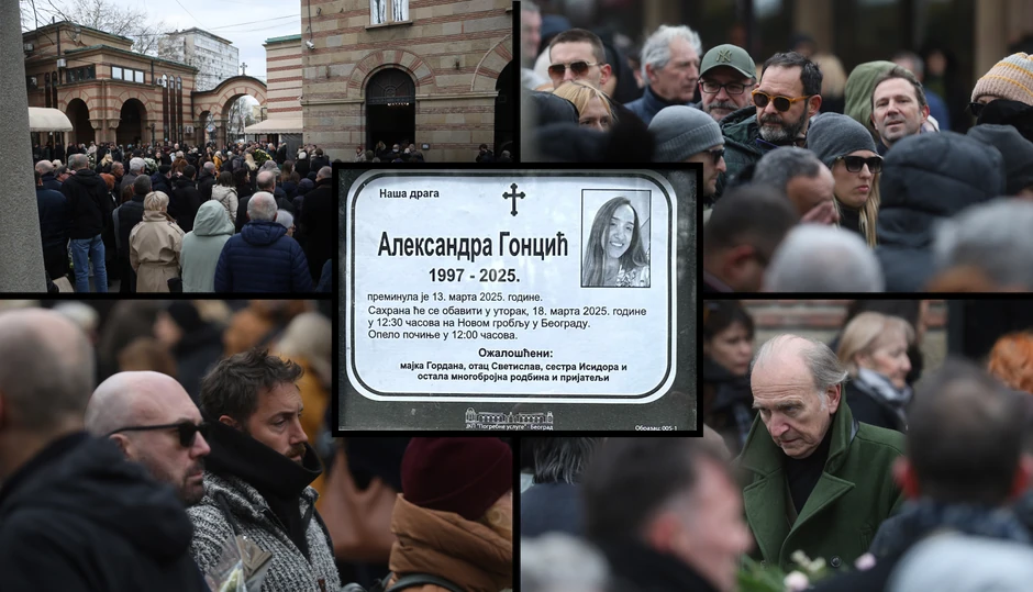 Sahrana Aleksandre Goncić
