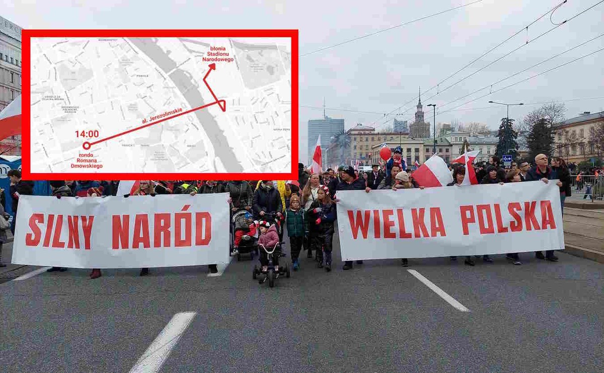 Jaką trasą przejdzie Marsz Niepodległości 2023?