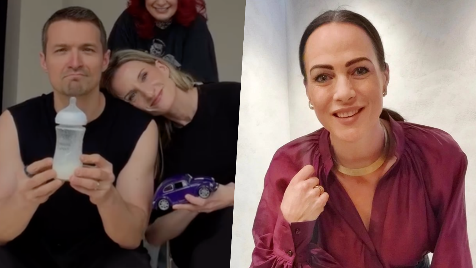 Viktor a Adela Vinczeovci a exmoderátorka a podnikateľka Adriana Kneissl.