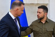 Andrzej Duda i Wołodymyr Zełenski, Łuck, 9 lipca 2023 r.