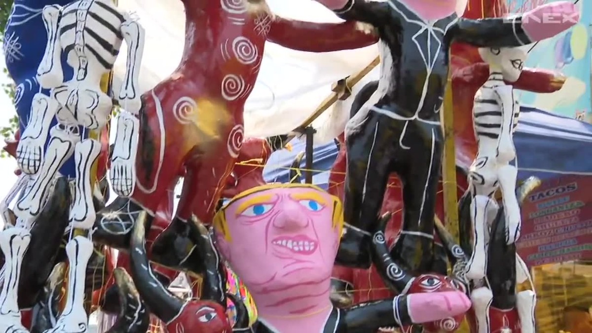 Meksykanie celebrują zwyczaj "Palenia Judasza"