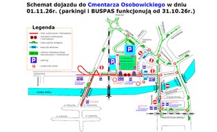 Tak 1 listopada dojedziesz autem na cmentarze 
