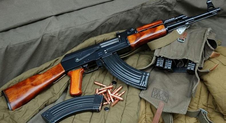 File image of an AK-47 rifle