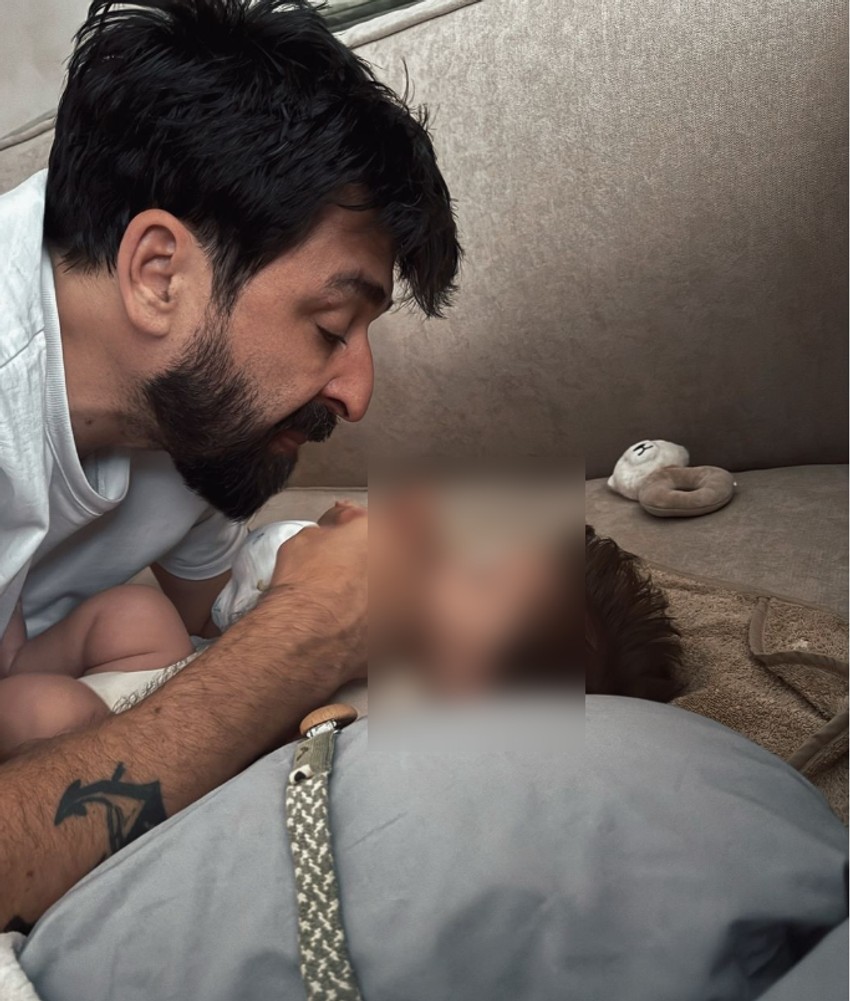 Ognjen Amidžić sa sinom