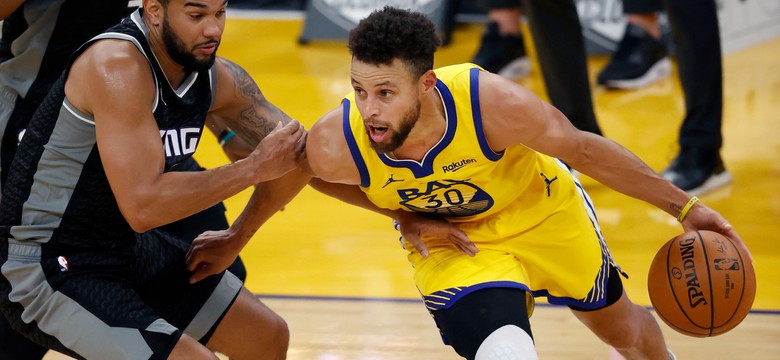 Stephen Curry poprowadził Warriors do wygranej w meczu z Kings