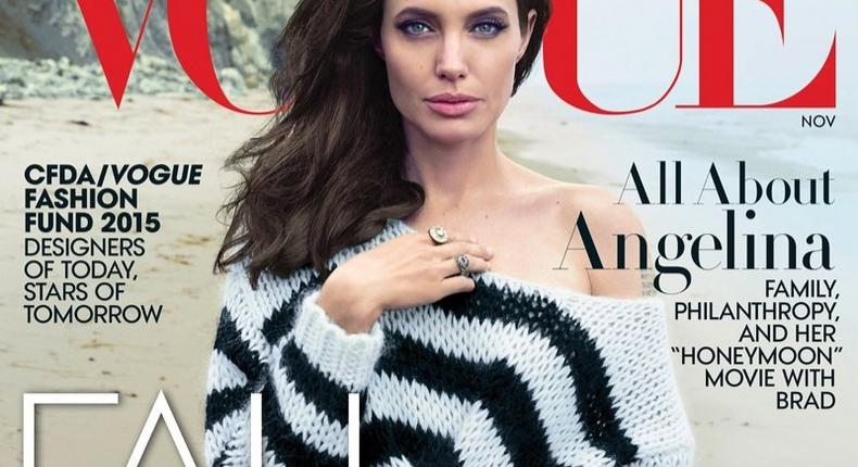 Angelina Jolie covers Vogue Magazine's November 2015 issue