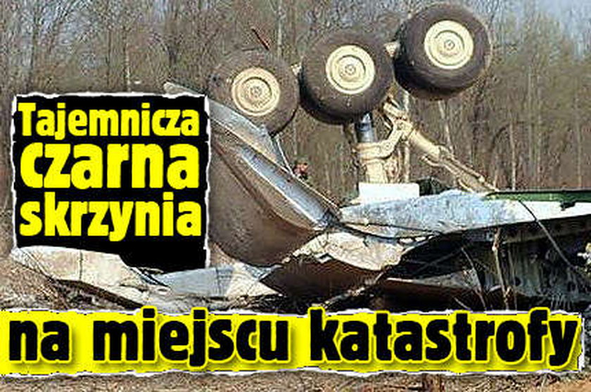 Tajemnicza czarna skrzynia na miejscu katastrofy