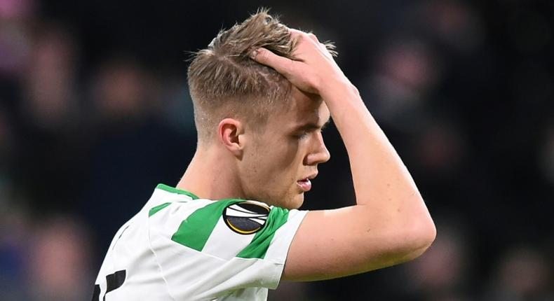 Down and out: Celtic crashed out of the Champions League qualifiers to CFR Cluj on Wednesday