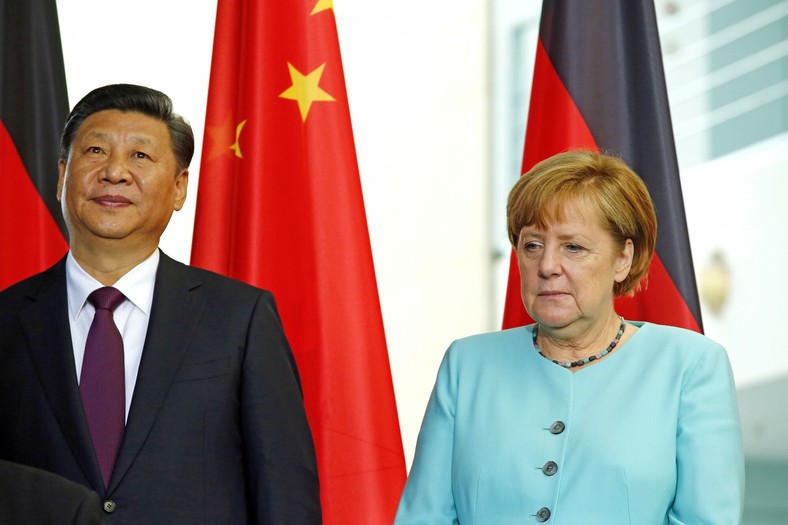 Xi Jinping i Angela Merkel, fot. z 2017 r.